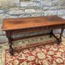 Early 20th Century Jacobean Revival Carved Oak hall table. Image 7