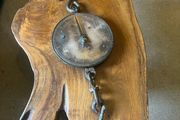 Antique Salter Brass 200lb Hanging Scales