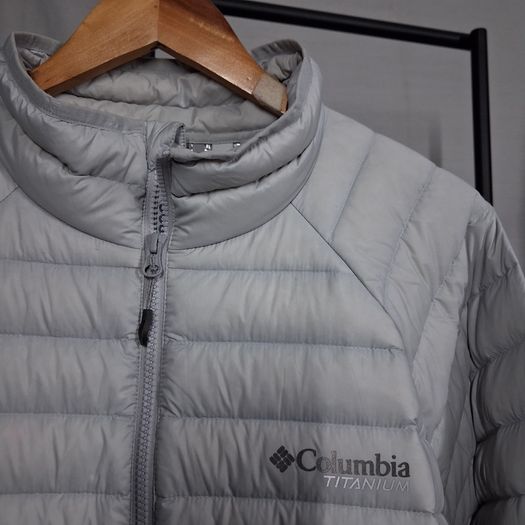 Columbia Titanium Alpha Trail 800 Down Jacket  Light Grey  Large