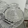 Vintage Art Deco clear cut glass vanity set Image 4