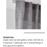 curtains pole - ikea telescopic/single track rail Image 2