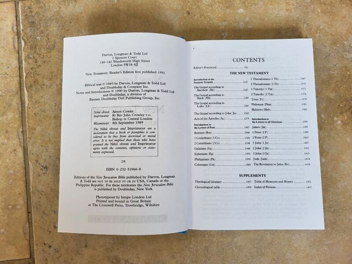 The New Jerusalem Bible - New Testament.