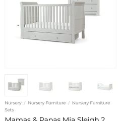 Mamas and Papas Cot, Changing Unit and Mattress