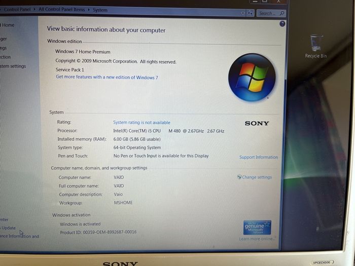 Sony Vaio 17" Laptop