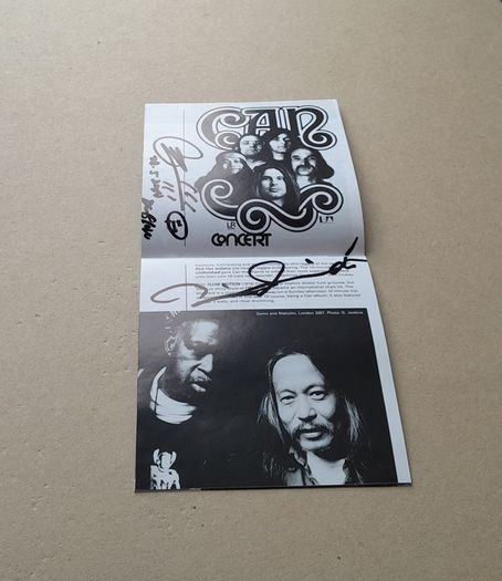 Krautrock legends CAN autographed CD