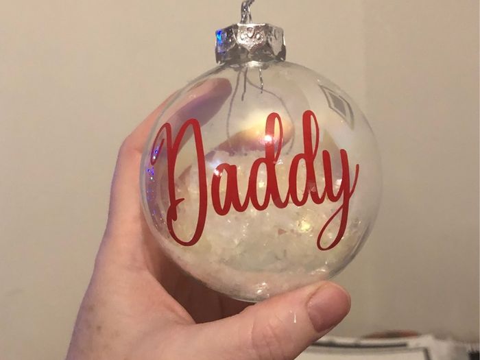 Personalised Glass Christmas baubles