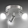 LED Ceiling Light Rotatable, 2 Way Round Plate LED Ceiling Spot Lights, 110mm (Including 2x4W GU10 LED Light Bulbs, 450LM, Cool White) LED Ceiling Lamp for Kitchen, Living Room DIFFERENT OPTIONS AVAILABLE, SEE PHOTOS (FREE POSTAGE) Image 2
