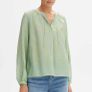 Opus Aloe Green Blouse - Size 44 - Like New Image 7