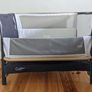 Tutti Bambini Cozee Lite Bedside Crib - Dark Grey & Oak Image 2