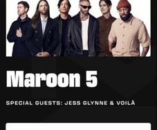 Maroon 5 tickets x2