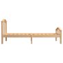 Bed Frame Solid Pinewood 100x200 cm Image 4