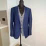 Benetti Three Piece Tailored Fit Suit Petrol Blue Image 5