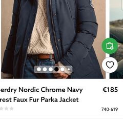 Navy superdry winter jacket