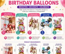 kids Birthday Party Balloon & Decoration kit