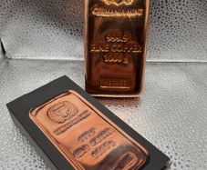 1kg Fine 9999 Copper Bullion Germania Mint Bar. Sealed
