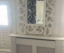 Carved French mirror