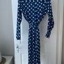 Dancing Leopard Silky Blue Dress UK12 Image 2