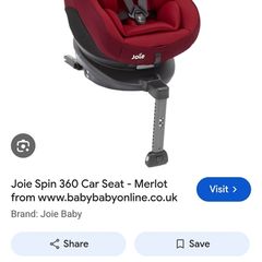 Joie Spin 360 Salsa Red Car Seat