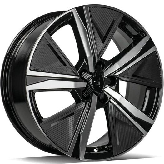 17" GT 308 Type Black Alloy Wheels Ford Peugeot Renault Volvo 5x108