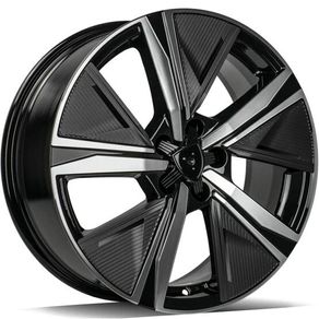 17" GT 308 Type Black Alloy Wheels Ford Peugeot Renault Volvo 5x108