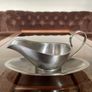 Retro Quality Viners Stainless Steel Sauce Boat and Tray Image 2