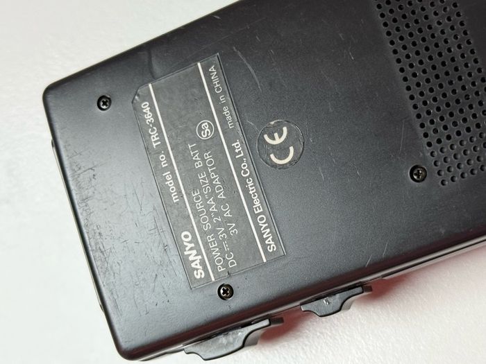 Sanyo Mini Talk-Book TRC-3640 Vintage Mini Cassette Recorder