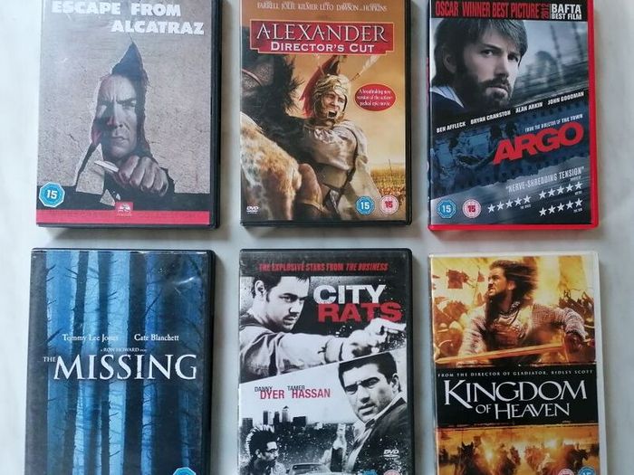6 DVD Movies - Classification 15