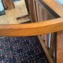 Mid Century two-seater wooden sofa Image 8