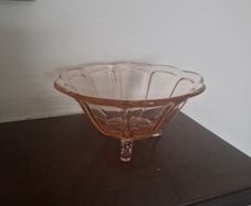 vintage pink glass