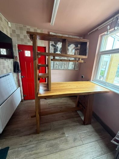 New Solid wooden table now 200 for quick sale