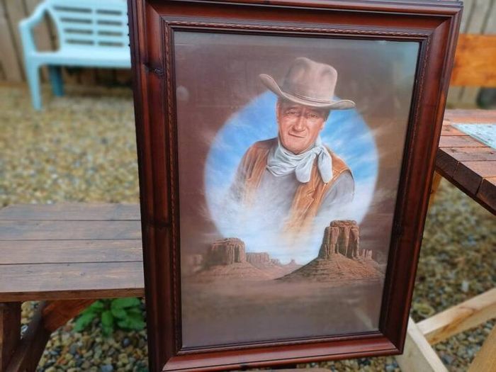 Large Vintage John Wayne Picture