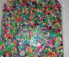 Plastic Craft Beads 530g