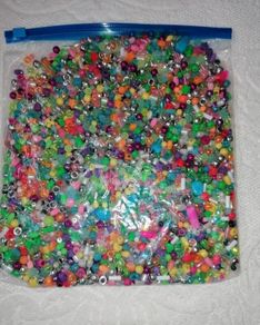 Plastic Craft Beads 530g