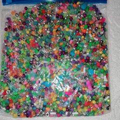 Plastic Craft Beads 530g