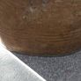 Antique Victorian Hat Box Metal Oval Brown Image 7