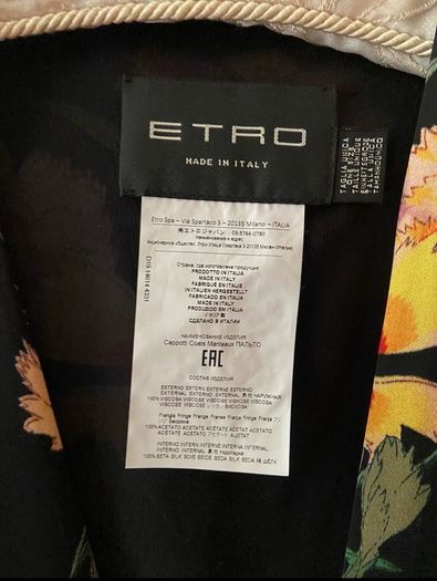 ETRO Italian Designer fringed KIMONO-Jacket - side slits - One Size