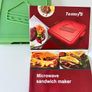 Temmys Microwave Sandwich Toastie Maker Green Image 9