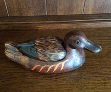 Vintage Ceramic Duck Trinket Box