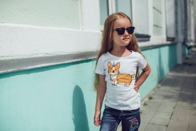 Cute Funny Animals Unicorns Printed Girls T-shirt Tee Top Shirt Birthday Girl Tees Tops Shirts