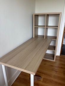 IKEA desk with storage
