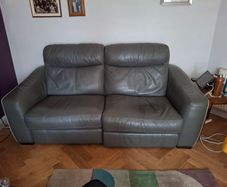 Large 2/3 seater leather sofa, 7 years old.