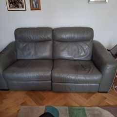 Large 2/3 seater leather sofa, 7 years old.