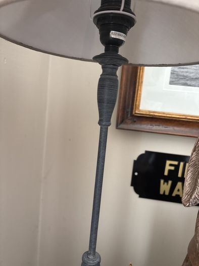 Lamp and. Reading hare