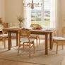 Set of 2 PU Leather Rattan Dining Room Chairs Upholstered Chairs with Solid Wood Legs Image 6