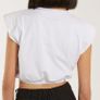 Glitter Heart Crop Top, PINK Vanilla, Size 10 Image 3
