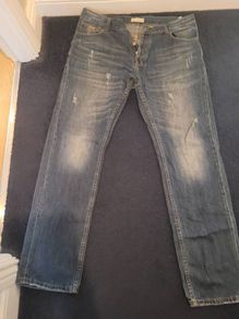 Mens Firetrap Navy Jeans