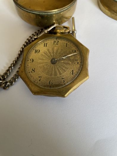 Miners watch with Case (Brass)