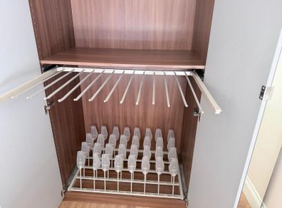 IKEA KOMPLEMENT Pull-Out Shoe Rack and Trouser Rack - PAX Wardrobe
