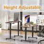 NEW SALE | Height Adjustable Electric Standing Desk - 100x60 cm Stand Up Table Desk Thick Splice Board, Smart Control Panel 3 Memory Heights Image 4