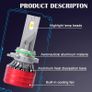 H11 H7 LED low beam high beam fogs bulbs Image 2